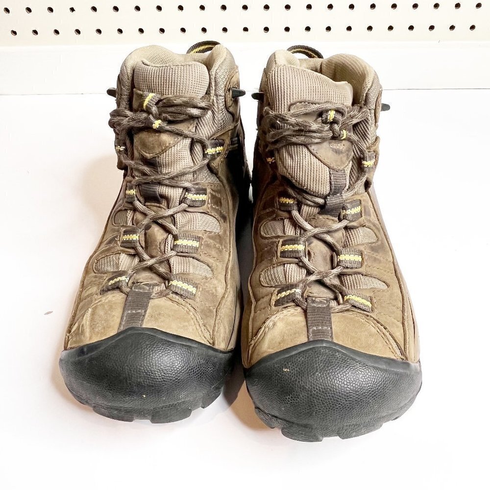 KEEN Women's Brown Tan Waterproof Hiking Outdoor Lace Up Ankle Boots